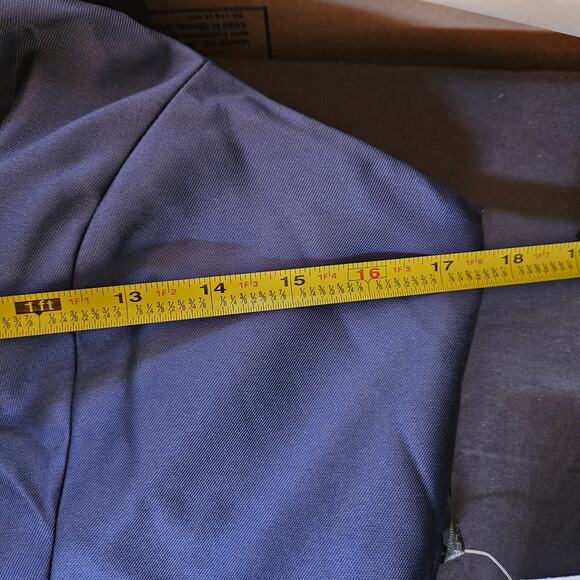 Alfred Sung Midnight One Shoulder Bow Satin Gown Size 12R NWT Holidays Party - Picture 8 of 9